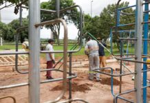 Com pista de skate entregue, reforma da Praça Central de Santa Maria segue em andamento