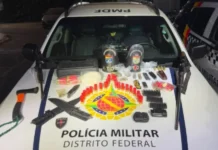 Homem alterado efetua disparos dentro de casa e mantém mãe acuada no quarto