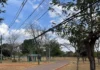 Fios e cabos irregulares comprometem paisagem do Parque da Cidade