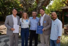 Novo anuncia apoio a Celina no 2º turno com carta de compromisso